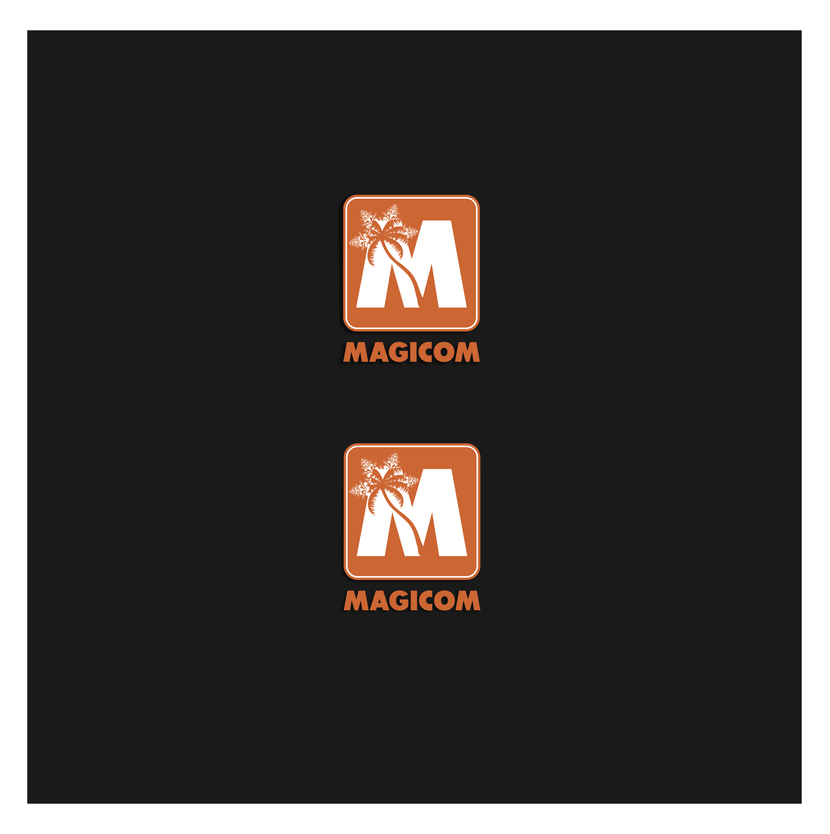 Нижний вариант- упрощение - Логотип для MAGICOM