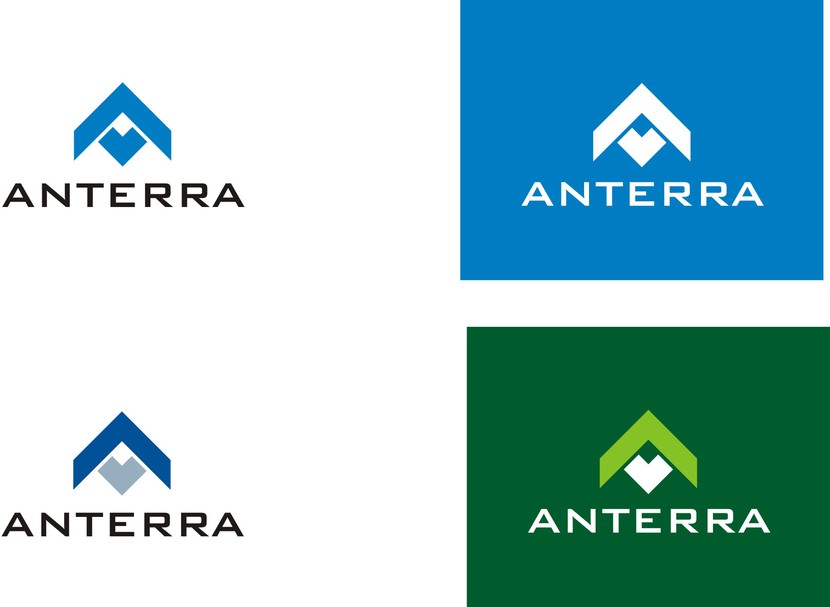 Стилизованная А - лаконичность, стремление к развитию. - Разработка логотипа управляющей компании "Антерра"