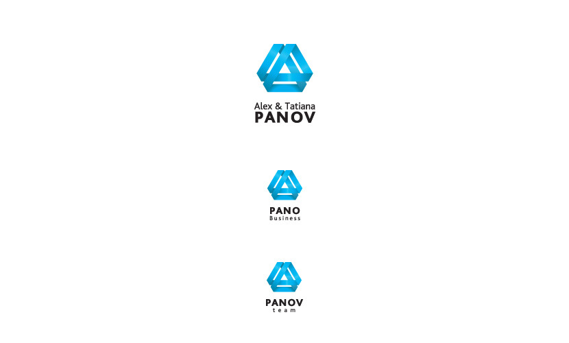 черты перевернутого бриллианта - Разработка логотипа для компании  Alex and Tetiana Panov (Сфера деятельности – лидерство, прямые продажи, развитие личности, обучение. )