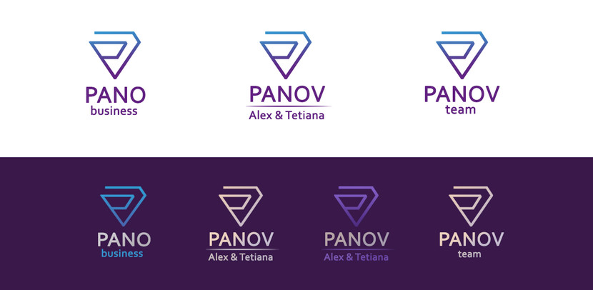 Цветовые варианты Разработка логотипа для компании  Alex and Tetiana Panov (Сфера деятельности – лидерство, прямые продажи, развитие личности, обучение. )