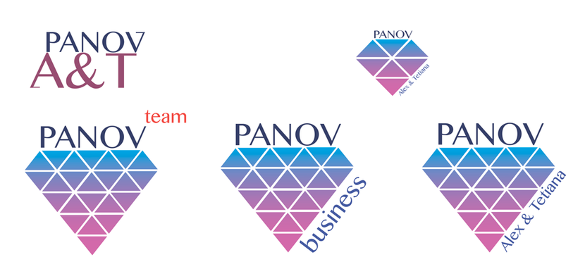 Несколько вариантов логотипа - Разработка логотипа для компании  Alex and Tetiana Panov (Сфера деятельности – лидерство, прямые продажи, развитие личности, обучение. )