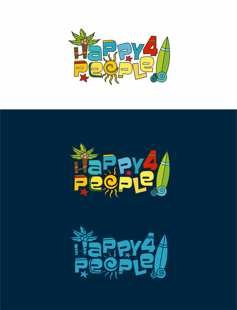 Разработать логотип для компании Happy4people (Happy for people)