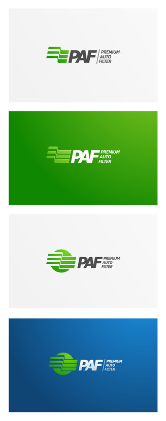 PAF - Разработка логотипа для бренда автомобильных фильтров