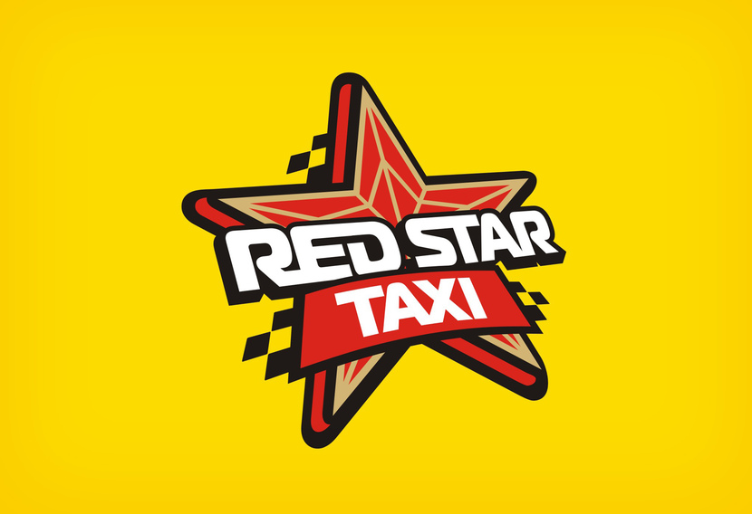 Разработка логотипа для службы такси ''Red star taxi''  -  автор Максим Темченко