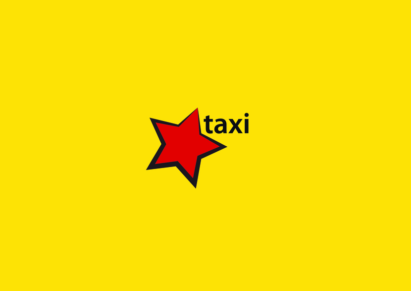Исправлен цвет обводки с темно-фиолетового на темно-красный. Минималистичный логотип без подписи Red Star - Разработка логотипа для службы такси ''Red star taxi''