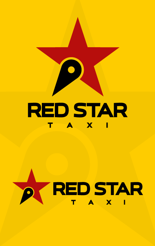 Разработка логотипа для службы такси ''Red star taxi''  -  автор Михаил Махалов