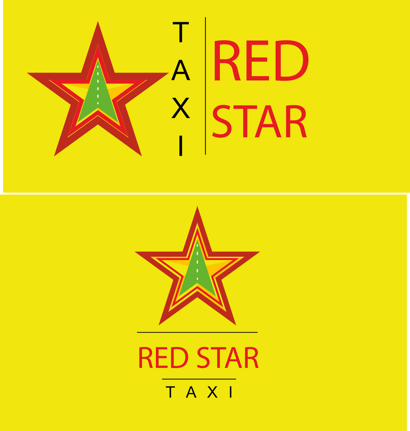 Разработка логотипа для службы такси ''Red star taxi''  -  автор Anastasiia Kostrova