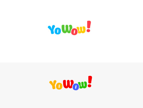Разработка логотипа. Два цветовых варианта - логотип для интернет гипермаркета YoWow.ru