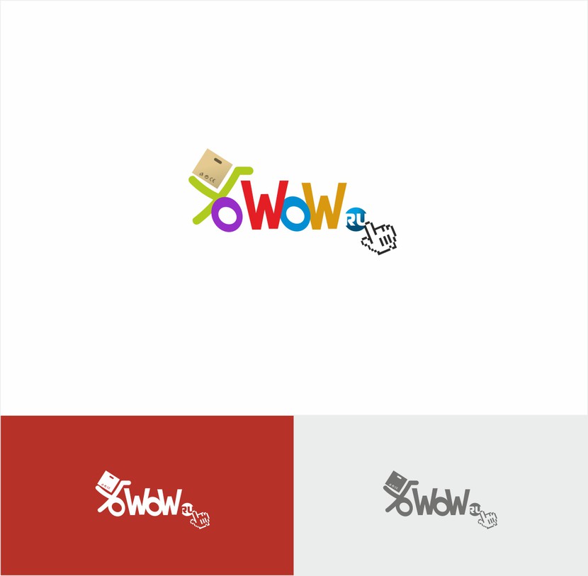 Здравствуйте, моя версия логотипа - логотип для интернет гипермаркета YoWow.ru