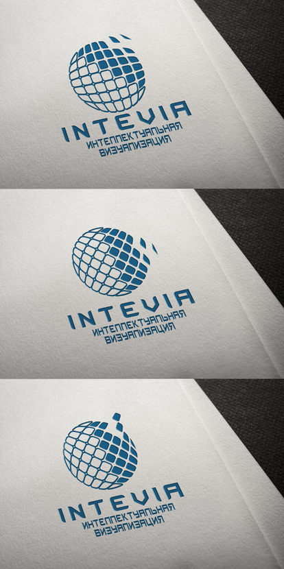 Разработка логотипа и фирменного стиля для компании Intevia. Компания занимается 3d моделированием, программированием, аттестацией сотрудников транспортной безопасности.