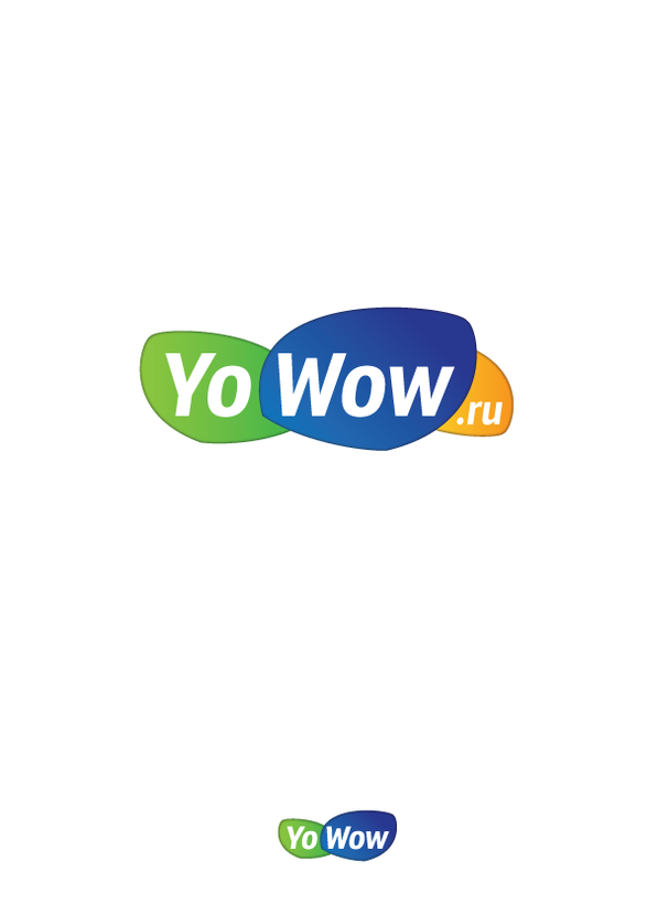 логотип для интернет гипермаркета YoWow.ru  -  автор Роман Listy