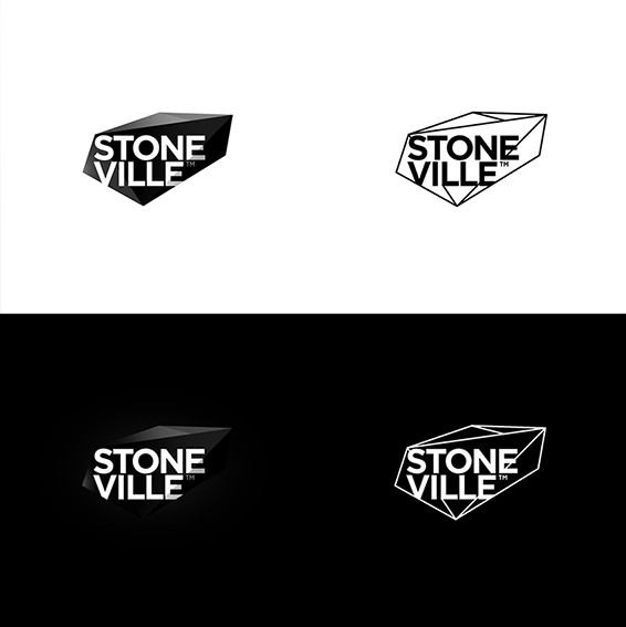 STONEVILLE demologo #1 - Логотип для магазина-студии изделий из натурального камня