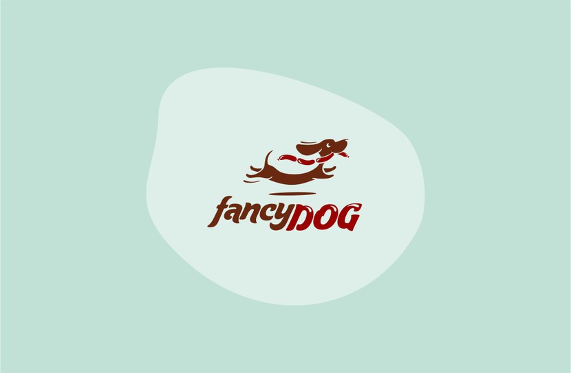 Разработка логотипа для сети кафе формата стрит-фуд "FANCY DOG", основа меню - хотдоги.
