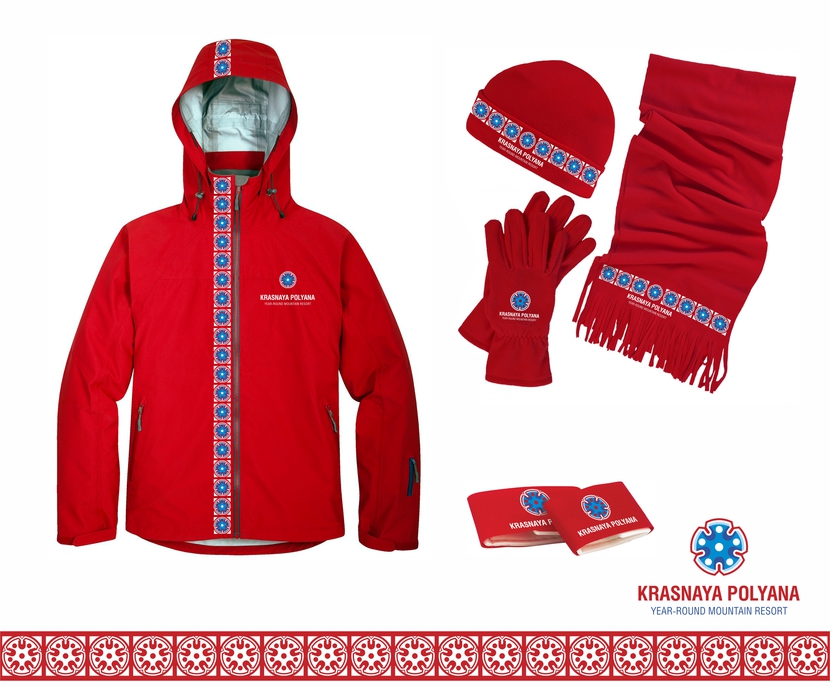 Текстиль. - Фирменный стиль для линейки сувениров горнолыжного курорта Красная Поляна