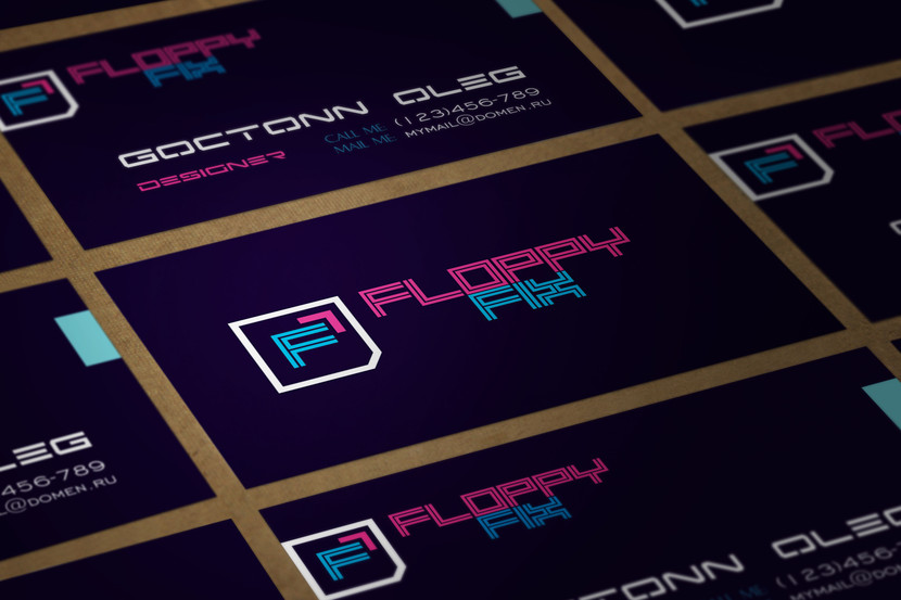 лого - Создание фирменного стиля для компьютерной фирмы FloppyFix