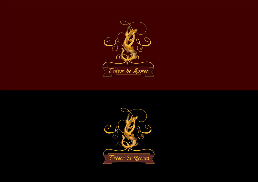 вариант логотипа "Tre'sor de Moorea" - Логотип для производителя коньяков во Франции "Trésor de Moorea"