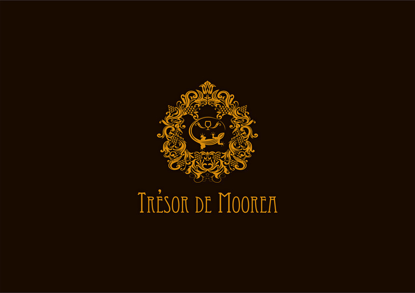 вариант логотипа Trésor de Moorea - Логотип для производителя коньяков во Франции "Trésor de Moorea"