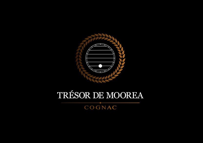 Предлагаю вариант с дубовой бочкой. - Логотип для производителя коньяков во Франции "Trésor de Moorea"