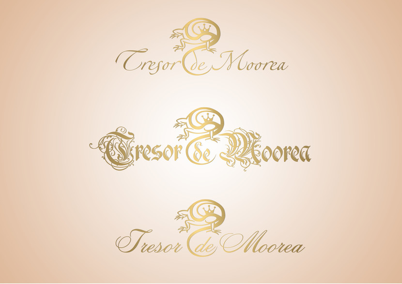 Логотип для производителя коньяков во Франции "Trésor de Moorea"  -  автор Анна Долинина