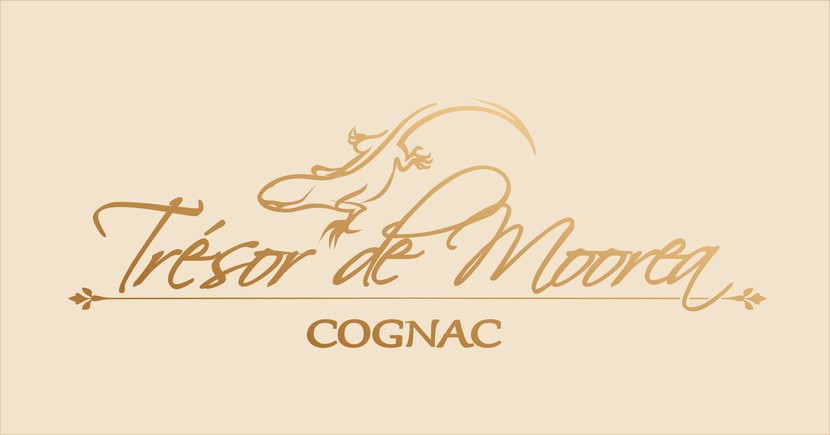 вариант на светлом фоне - Логотип для производителя коньяков во Франции "Trésor de Moorea"