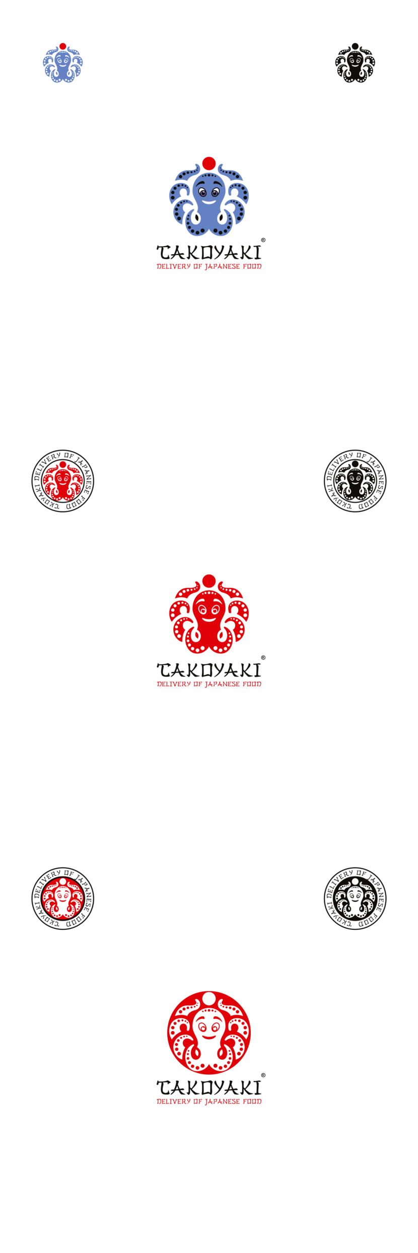 Такояки - Разработка фирменного стиля для предприятия общепита, интернет доставки готовой еды