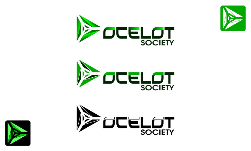 лого OCELOT - Логотип для парижской студии разработки видеоигр Ocelot Society