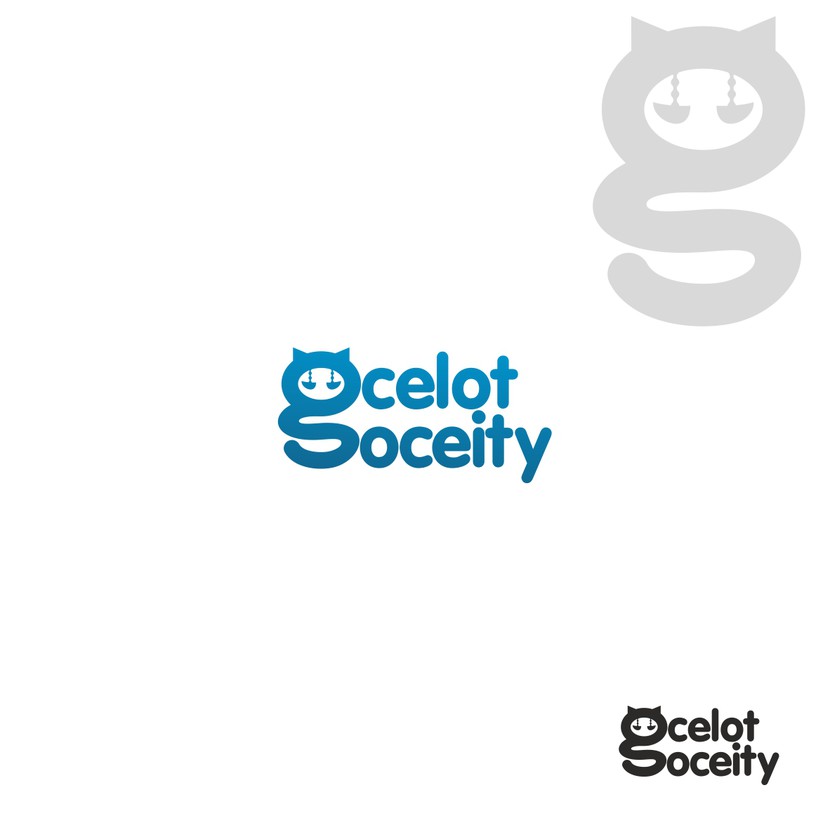 Вариант 1 - Логотип для парижской студии разработки видеоигр Ocelot Society