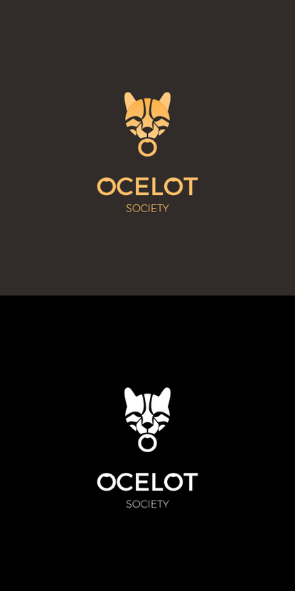 Основная идея логотипа для общества: дверной молоток-оцелот: " что-то таится за этими дверями, осталось только постучать и Вам откроют" :) - Логотип для парижской студии разработки видеоигр Ocelot Society