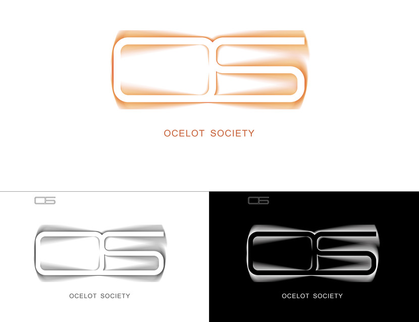 Логотип представляет собой аббревиатуру (OS - Ocelot Society), буквы объединены в одну мерцающую форму, что придает изображению эффект загадочности. Главную композицию поддерживает второстепенная - полное название компании, написанное круглым тонким шрифтом. - Логотип для парижской студии разработки видеоигр Ocelot Society