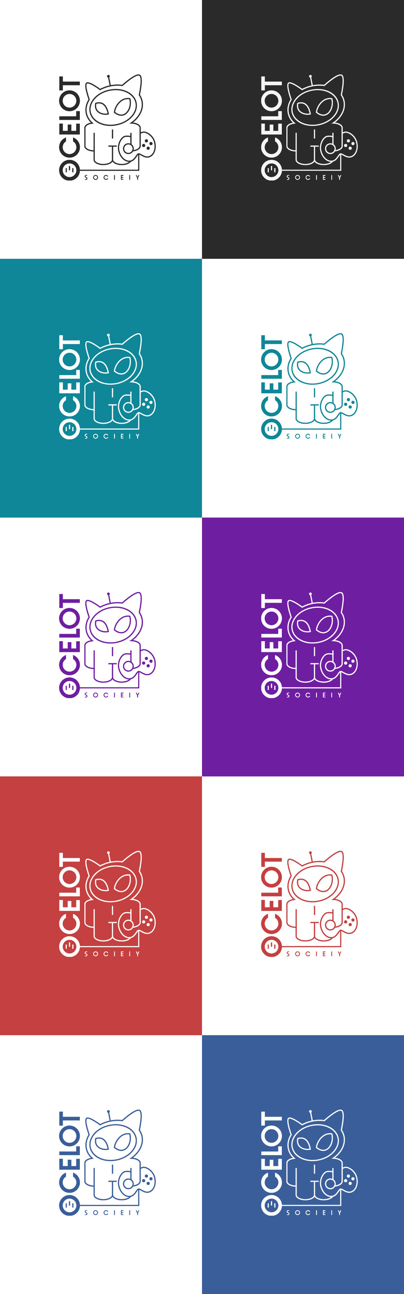 Логотип для парижской студии разработки видеоигр Ocelot Society  -  автор дмитрий c.
