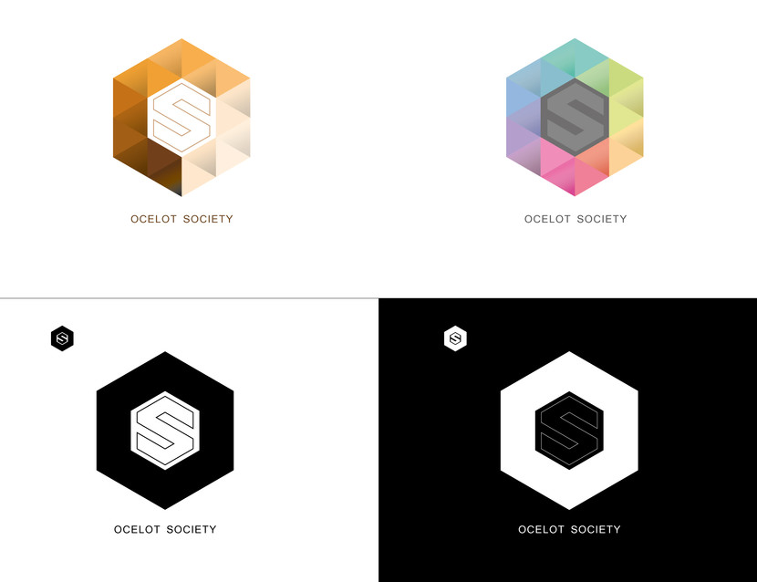 Яркое и легкое лого - Логотип для парижской студии разработки видеоигр Ocelot Society