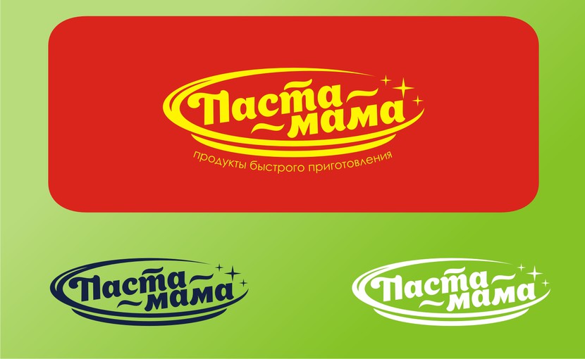 логотип Пастамама Разработка дизайна логотипа для продуктов быстрого приготовления