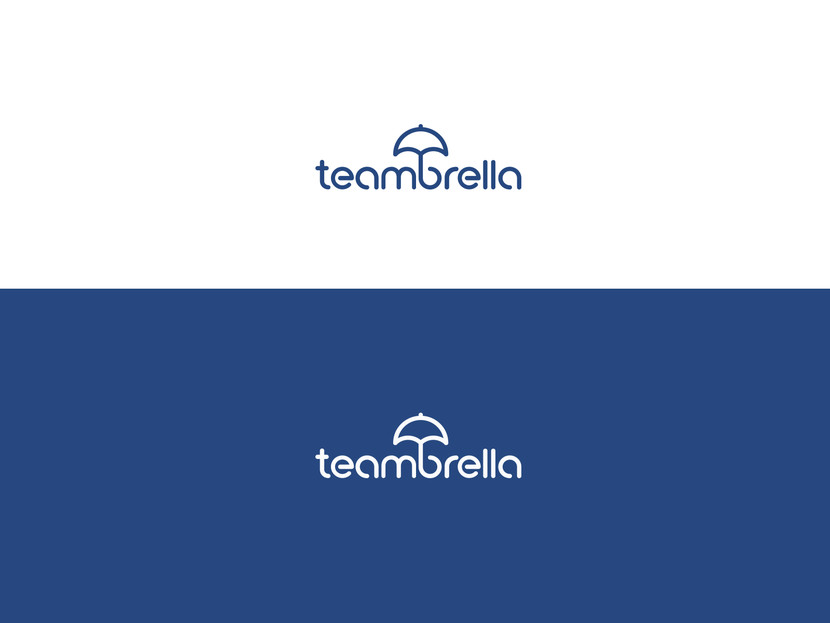 Шрифт отрисован вручную, лёгкое решение...Спасибо! - Логотип для Teambrella (p2p страхование, стартап)