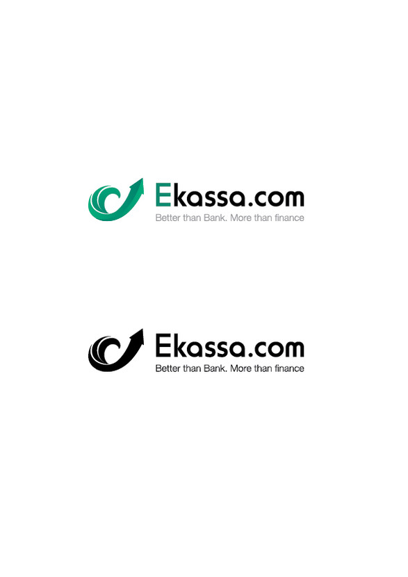 версия с выделенной буквой Е - Разработка логотипа для универсального финансового сервиса