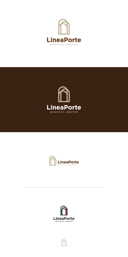 Не дублирование работы. По просьбе заказчика - Создание логотипа для фабрики дверей «LINEAPORTE».