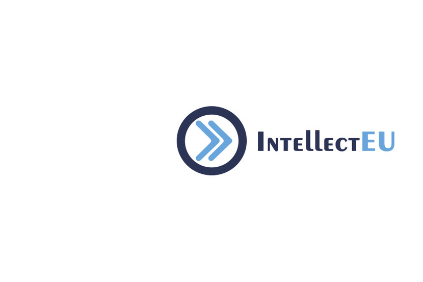 На шаг впереди - Логотип для компании IntellectEU