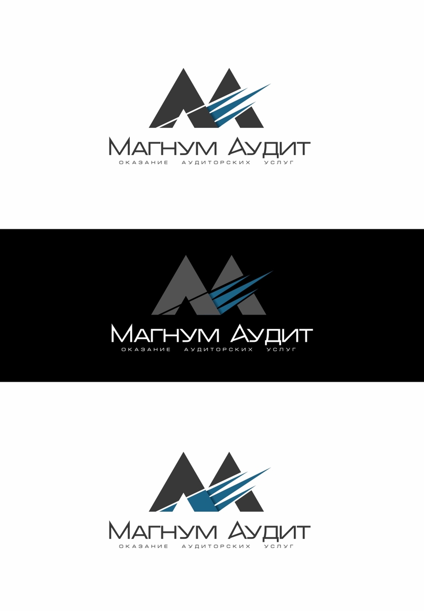 первый вариант - Логотип и фирменный стиль для аудиторской организации