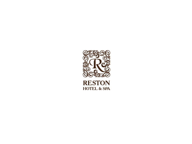 вариант с растительным орнаментом - Фирменный стиль гостиницы: Reston hotel & Spa