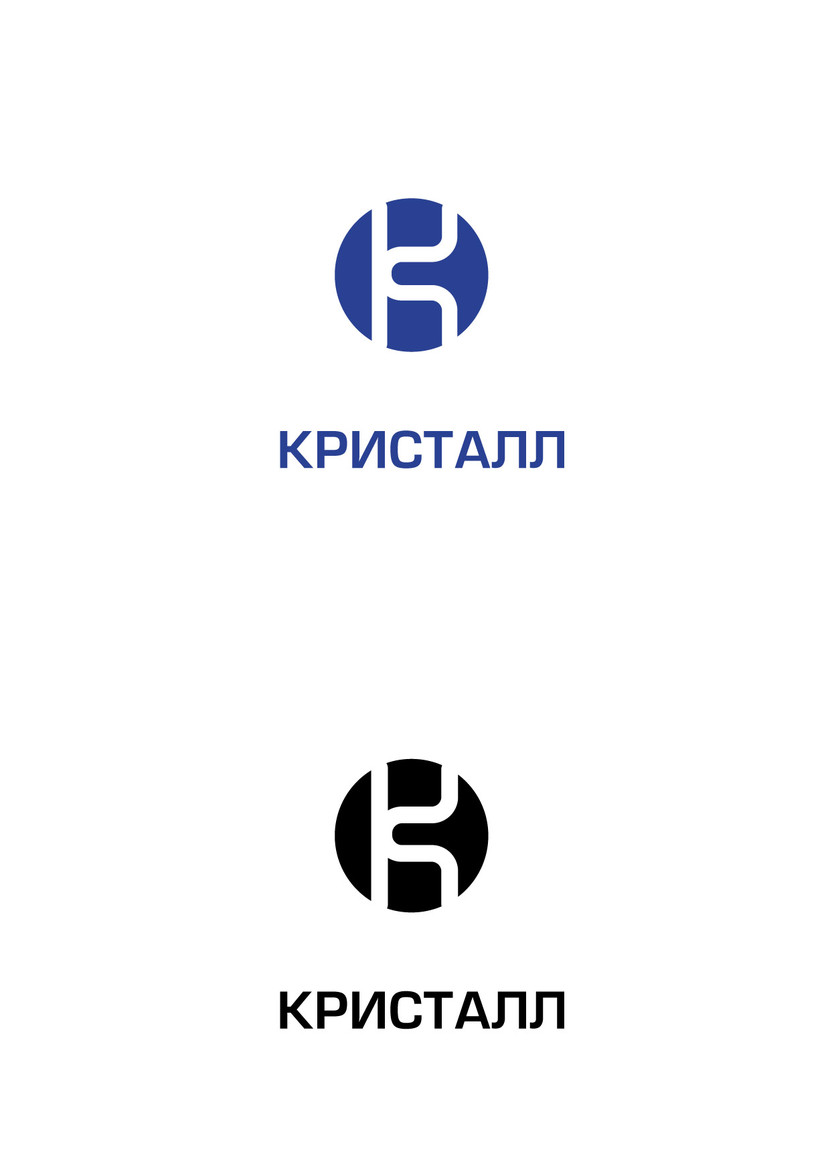 Очертания буквы К, образованные внутренним строением гофрокартона - Разработка логотипа для ООО "ПК КРИСТАЛЛ"