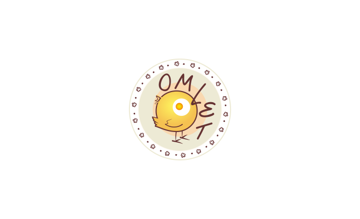 Еще один вариант Лого для кафе ОМЛЕТ