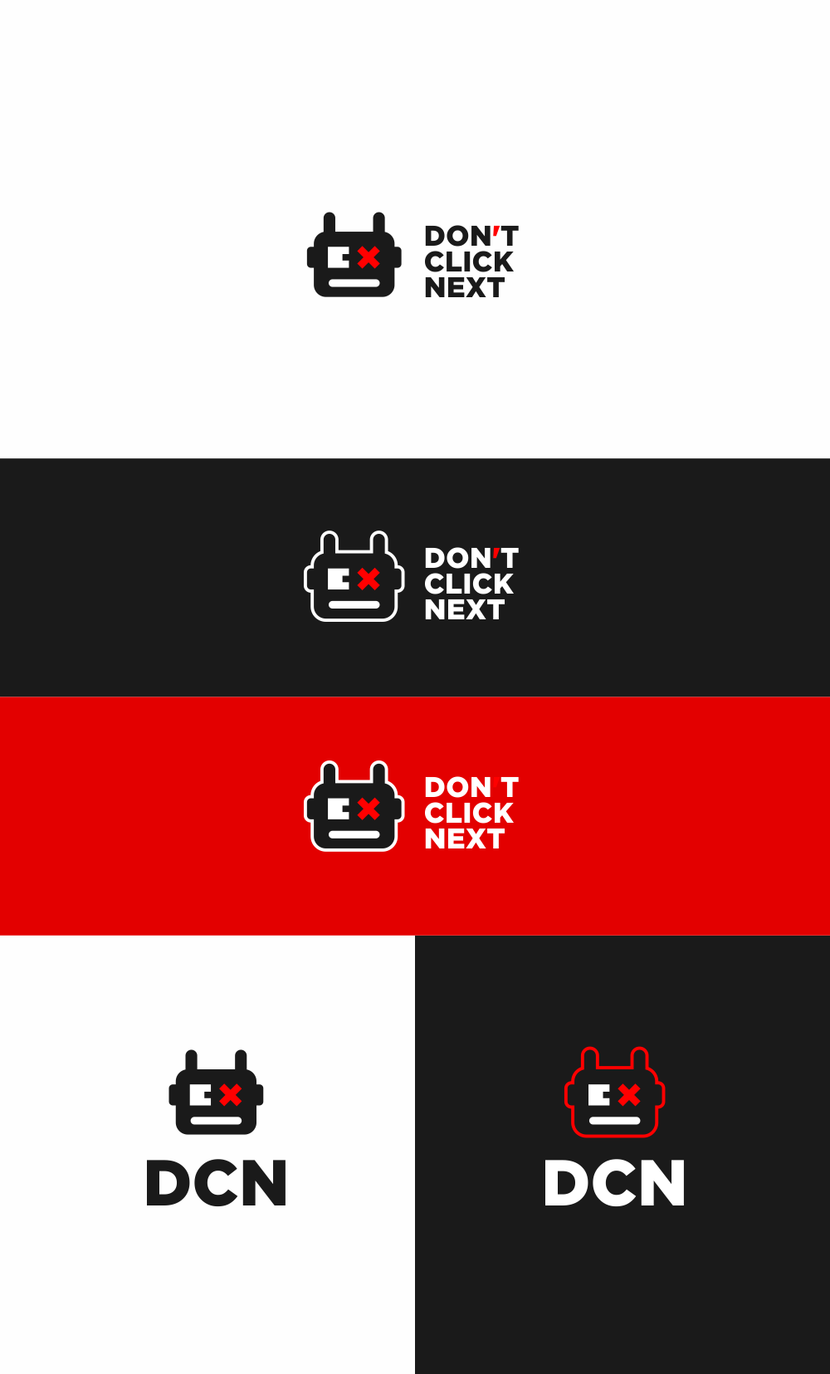 Логотип и единый стиль для Don't Click Next