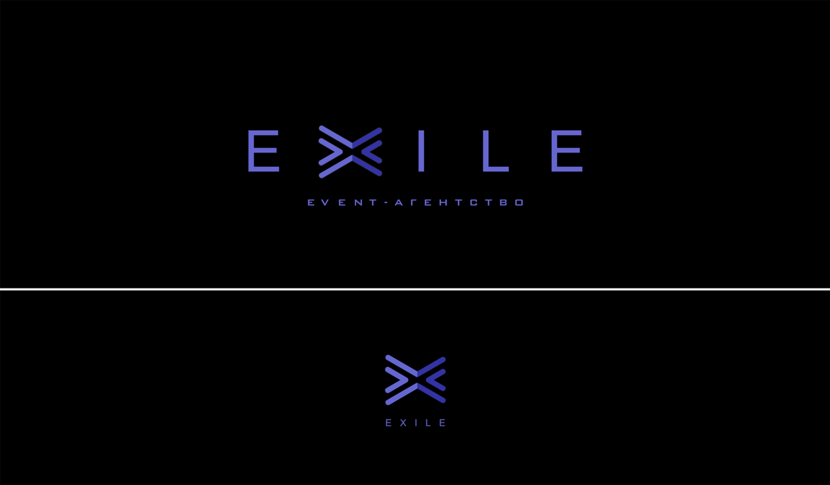 Разработка логотипа и фирменного стиля EXILE  -  автор boutique_300408
