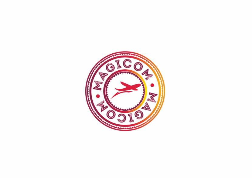Еще одна вариация предыдущего логотипа - Логотип для MAGICOM