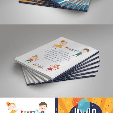 Дизайн обложки фотоальбома для детского центра