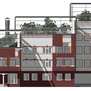 Дизайн фасада жилого здания