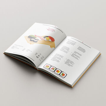 Курс &quot;Основы типографики и композиции&quot; разворот кулинарной книги