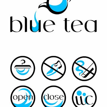 Логотип для чайной, знаки коммуникации