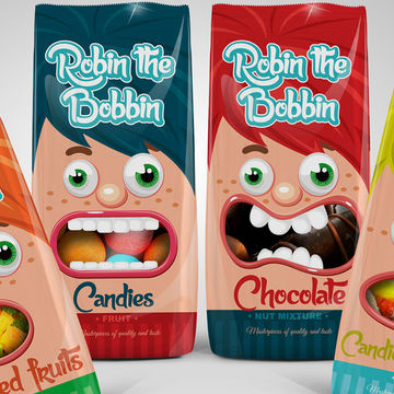 Дизайн серии упаковок конфет