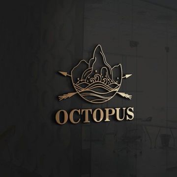 Логотип агенства по подбору атлантических круизов &quot;Octopus&quot;