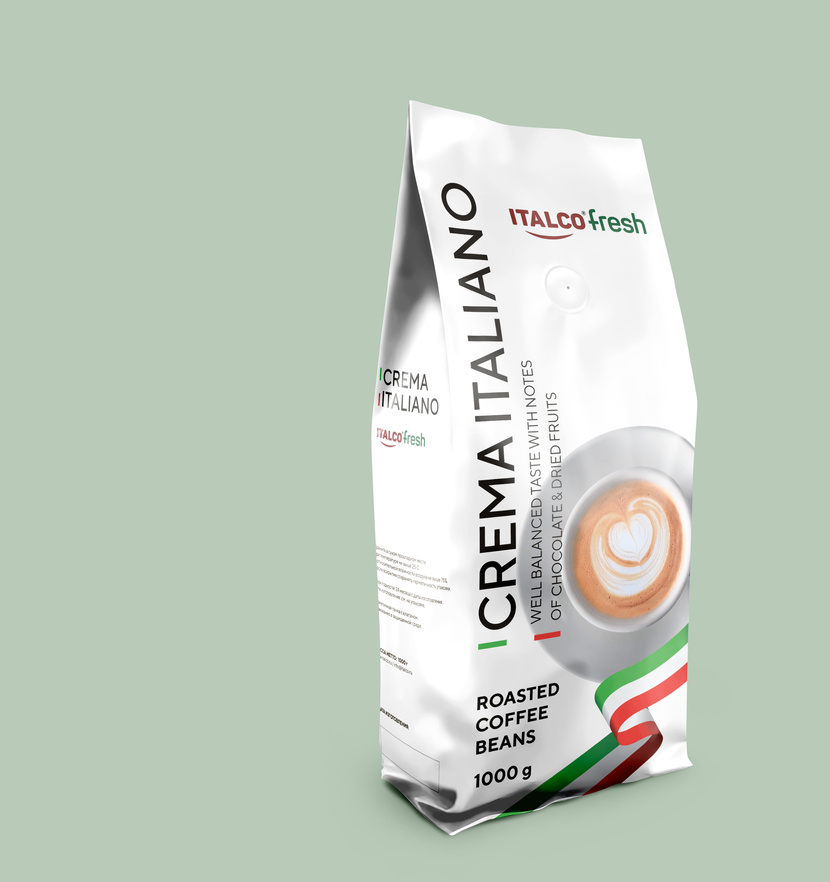 + - Редизайн упаковки кофе в зёрнах ITALCOfresh